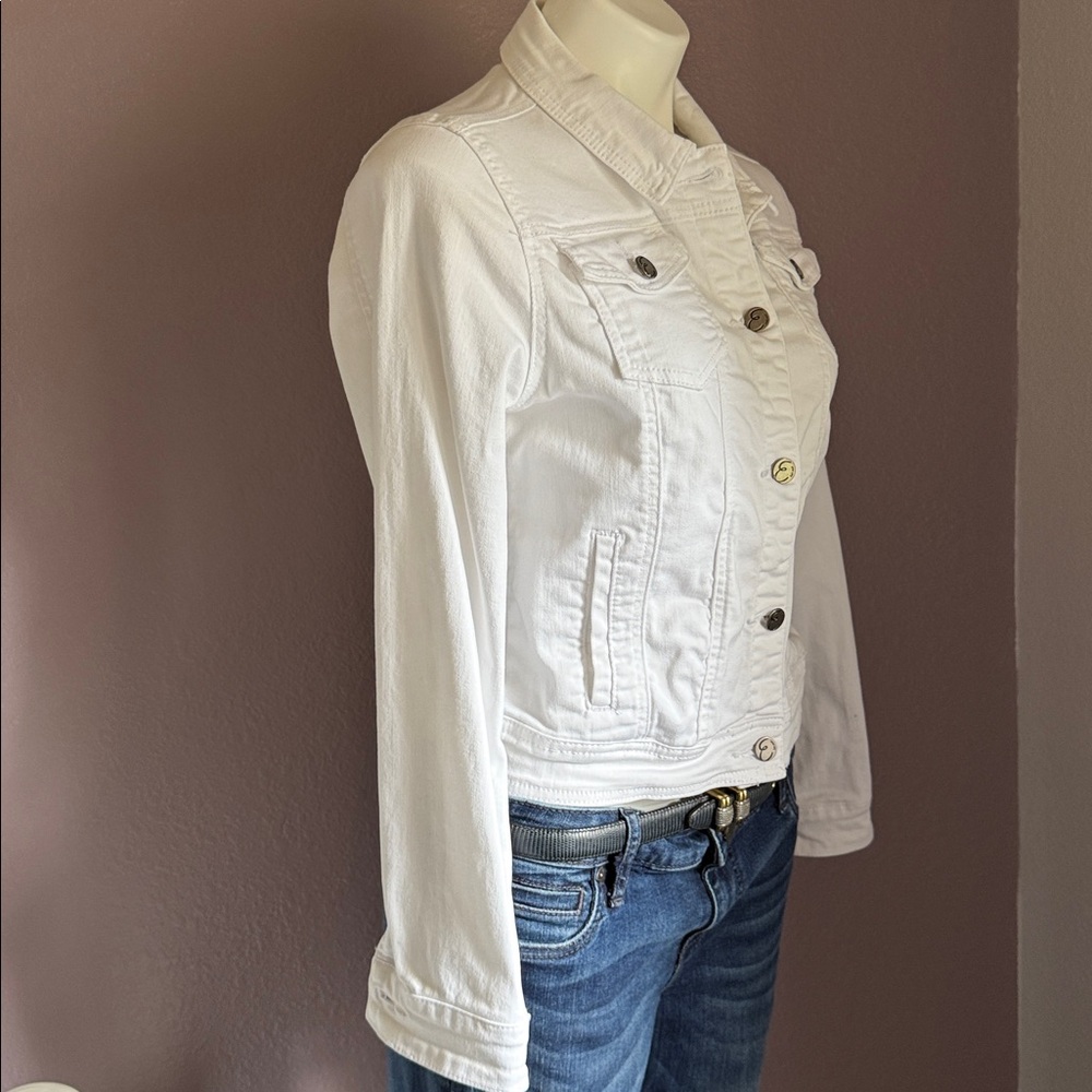 Earl Jeans White Jean Jacket - Picture 5 of 7